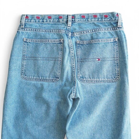 Tommy Hilfiger Vintage Y2K Light Wash Relaxed Fit Jeans Women's 6 x 31 - Picture 4 of 12